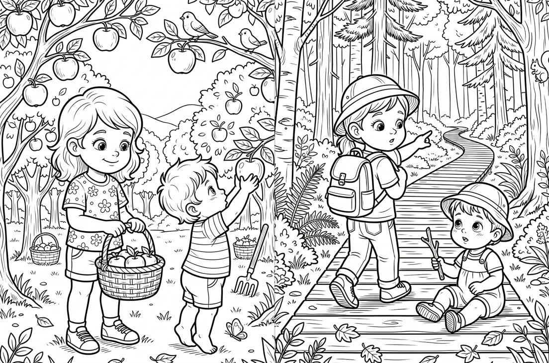🍎 Apple Picking & Forest Walk
