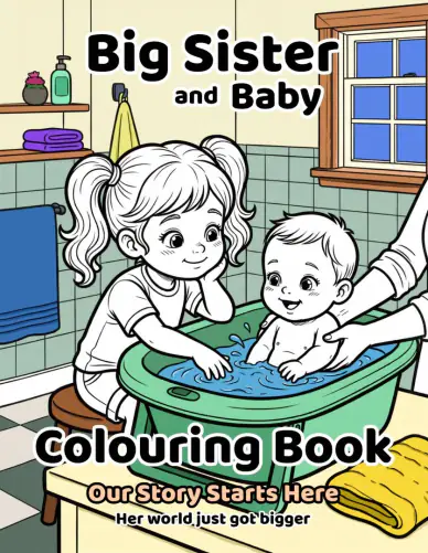 Our Story Starts Here Big Sister & Baby Edition cover