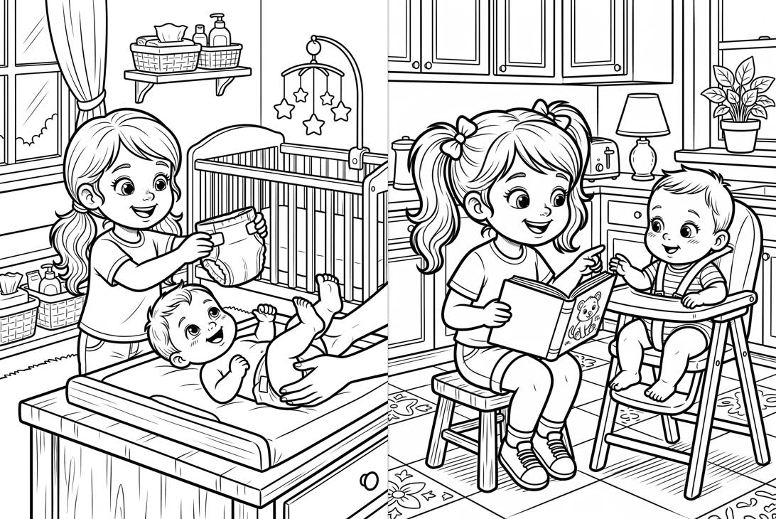 🍼 Nappy Helper & Highchair Fun